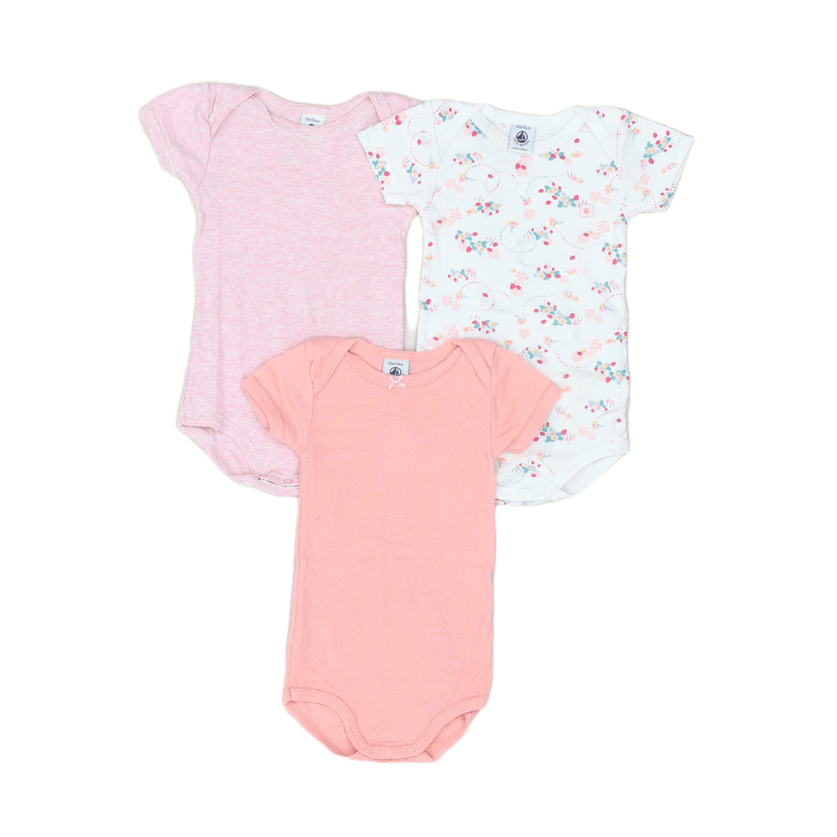 KLEINES BOOT - SET - ROSA - 12 MONATE