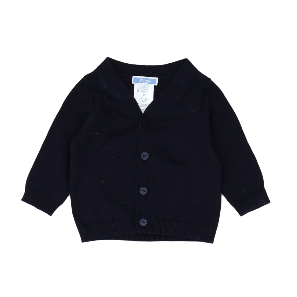 JACADI - CARDIGAN - BLEU - 6 MOIS