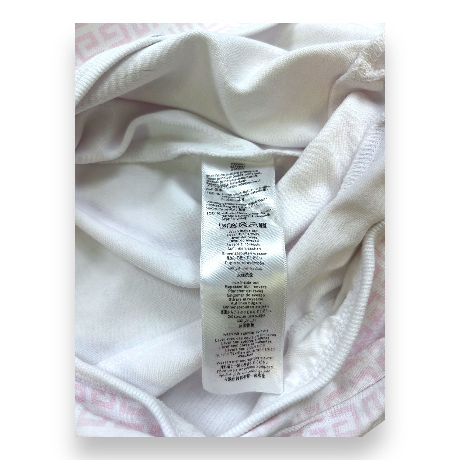 GIVENCHY - PYJAMA - BLANC, ROSE - 6 MOIS