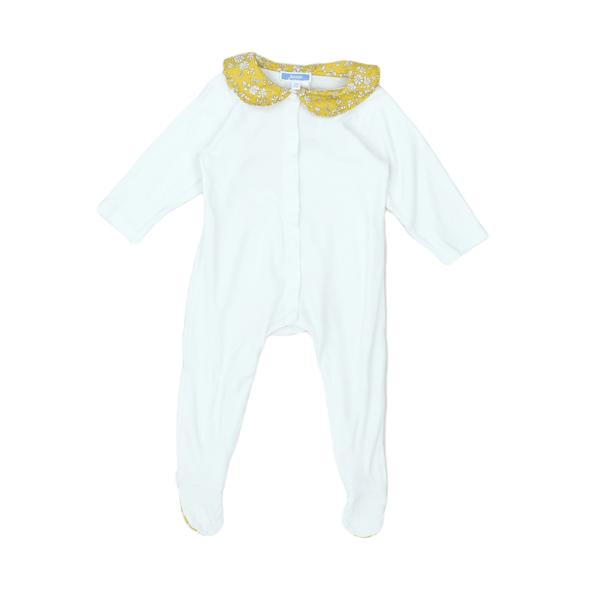 JACADI - PAJAMAS - WHITE, YELLOW - 12 MONTHS