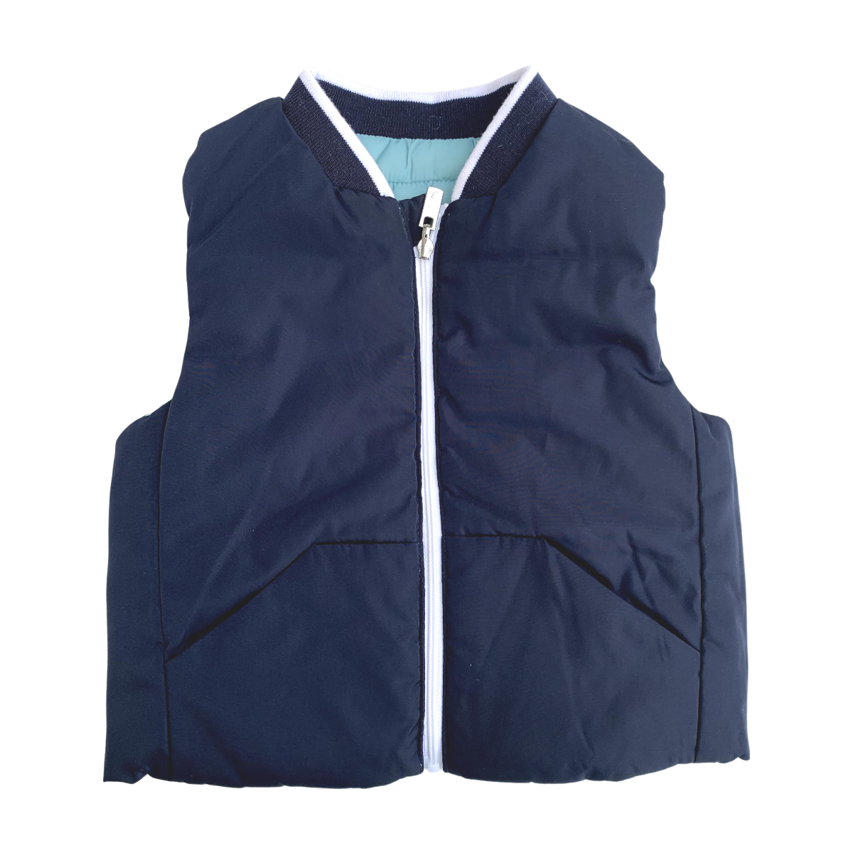 JACADI - BLOUSON SANS MANCHE - BLEU - 12 MOIS