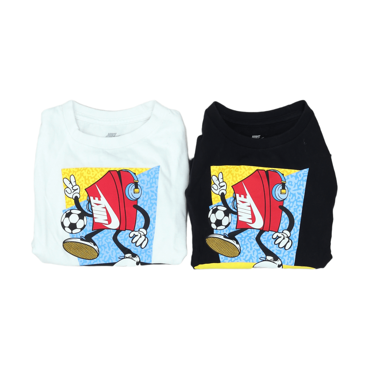 NIKE - ENSEMBLE T-SHIRT - BLANC, NOIR - 24 MOIS