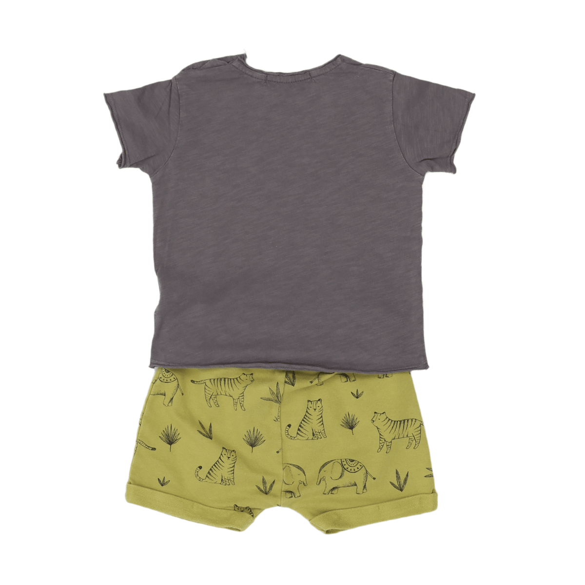 DEAR MINI - ENSEMBLE - GRIS, JAUNE - 12 MOIS