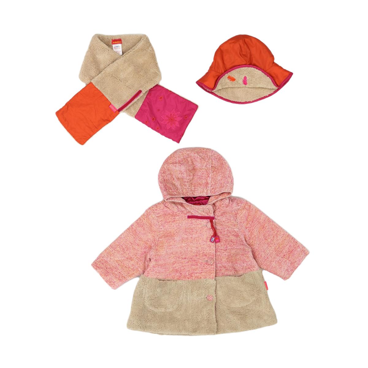 MARESE - MANTEAU - ROSE, MARRON - 6 MOIS