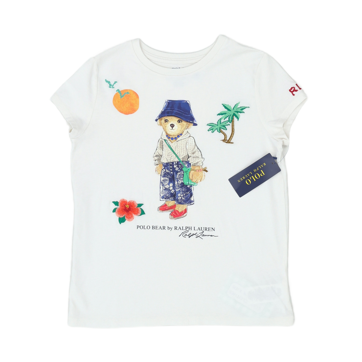 RALPH LAUREN - T-SHIRT - BLANC - 10 ANS