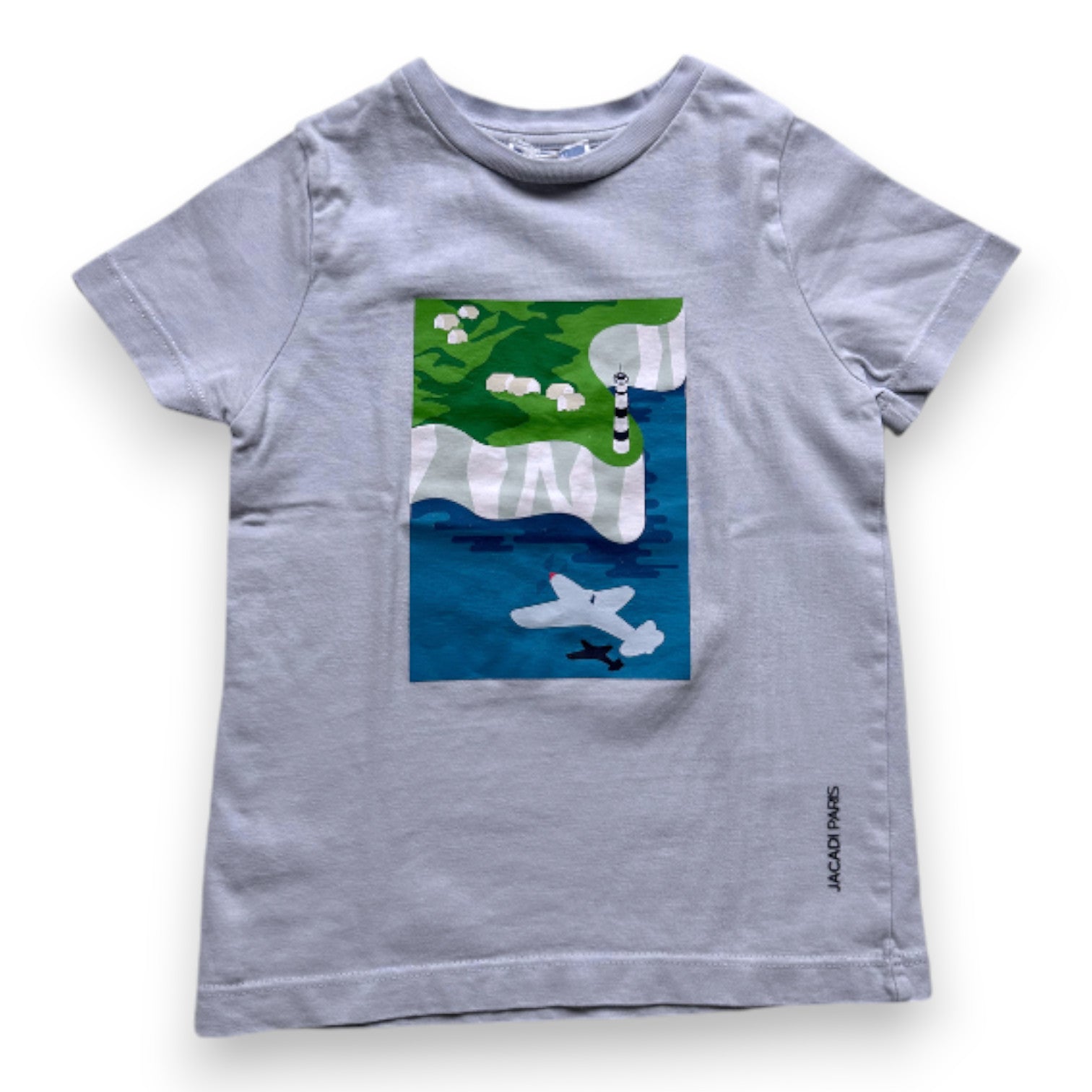 JACADI - T-SHIRT - BLAU - 4 JAHRE
