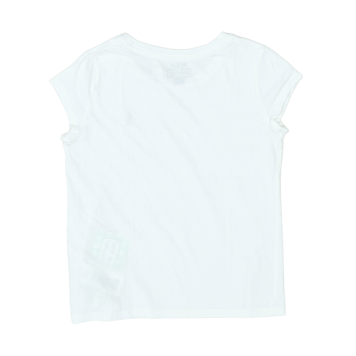 RALPH LAUREN - T-SHIRT - BLANC - 7 ANS