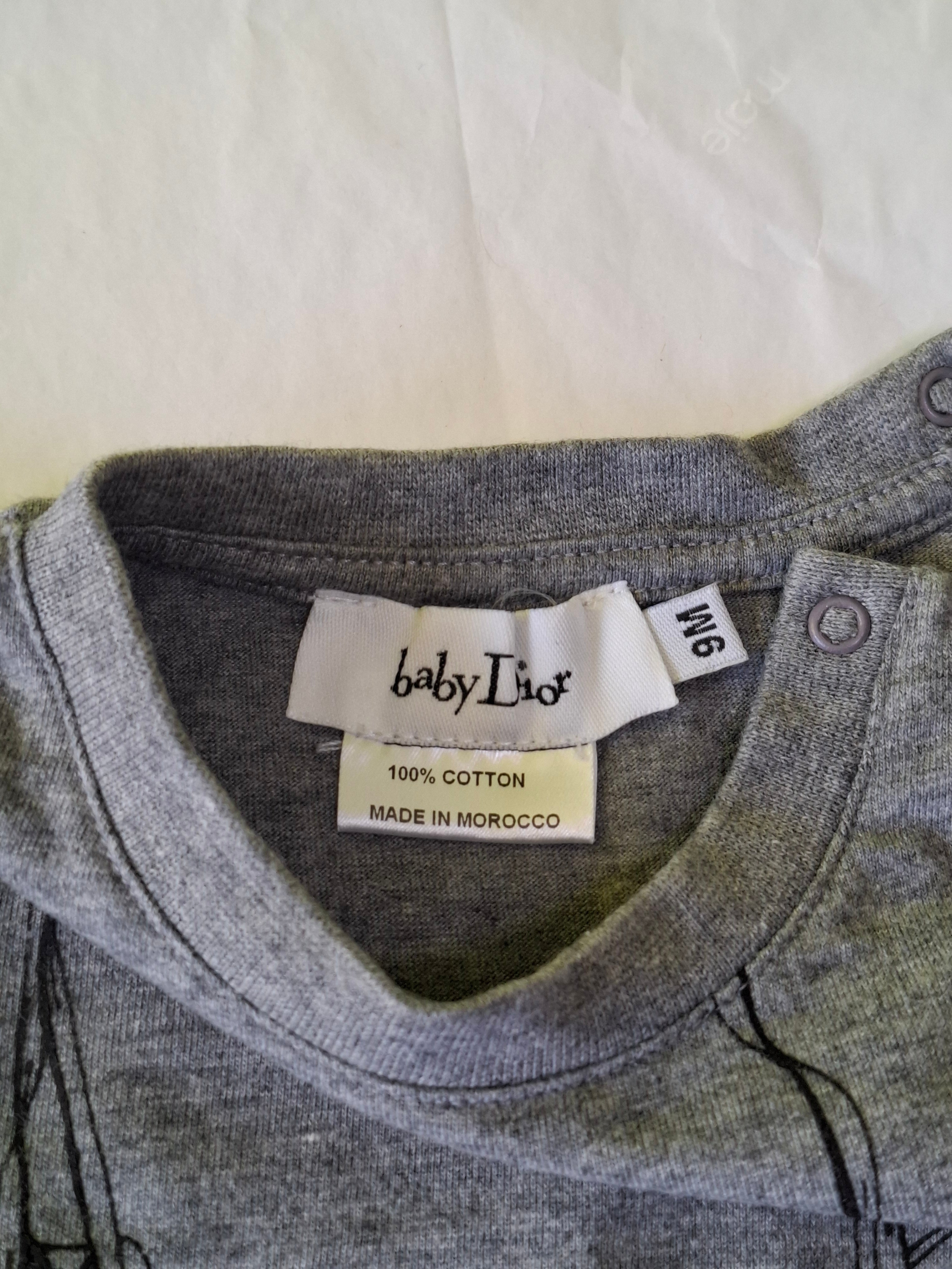 BABY DIOR - T-SHIRT - GREY, BLACK - 9 MONTHS
