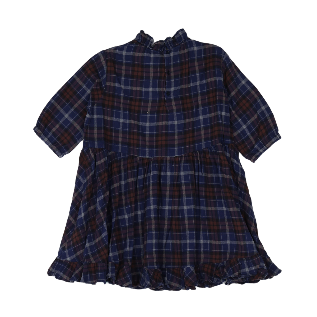 BONPOINT - ROBE - BLEU, MARRON - 8 ANS