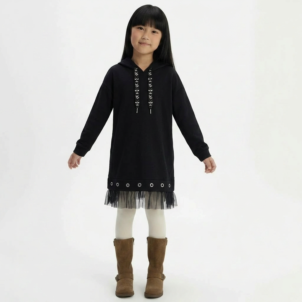 MAYORAL - ROBE - NOIR - 10 ANS