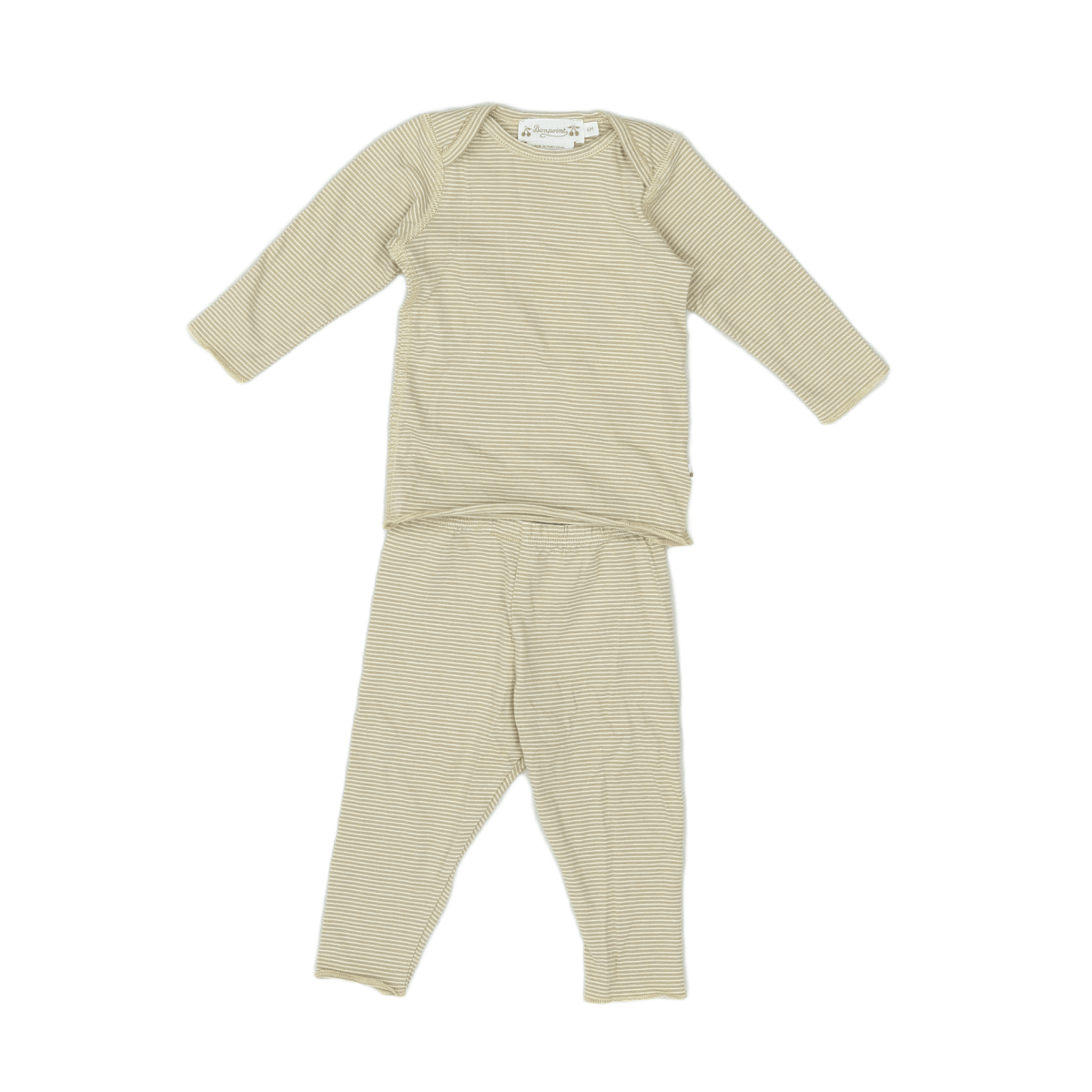 BONPOINT - PYJAMA - BEIGE, BLANC - 6 MOIS