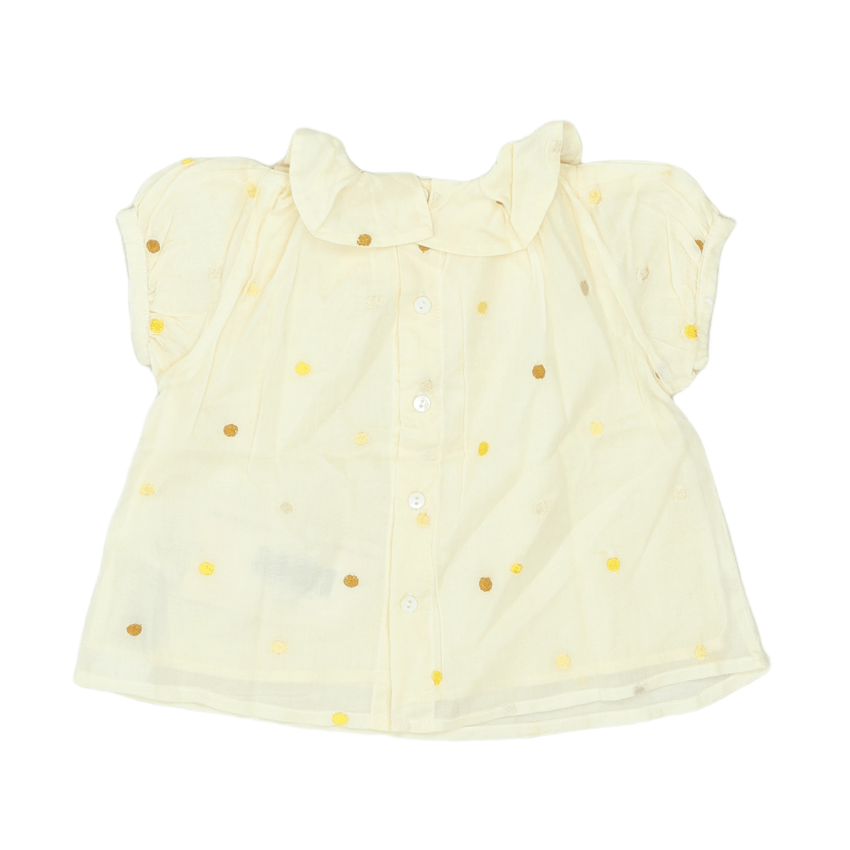 CHLOÉ - ROBE - BEIGE - 9 MOIS