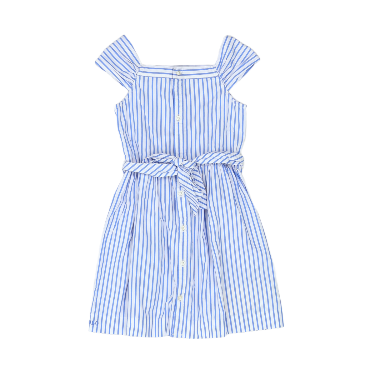 RALPH LAUREN - ROBE - BLANC, BLEU - 6 ANS
