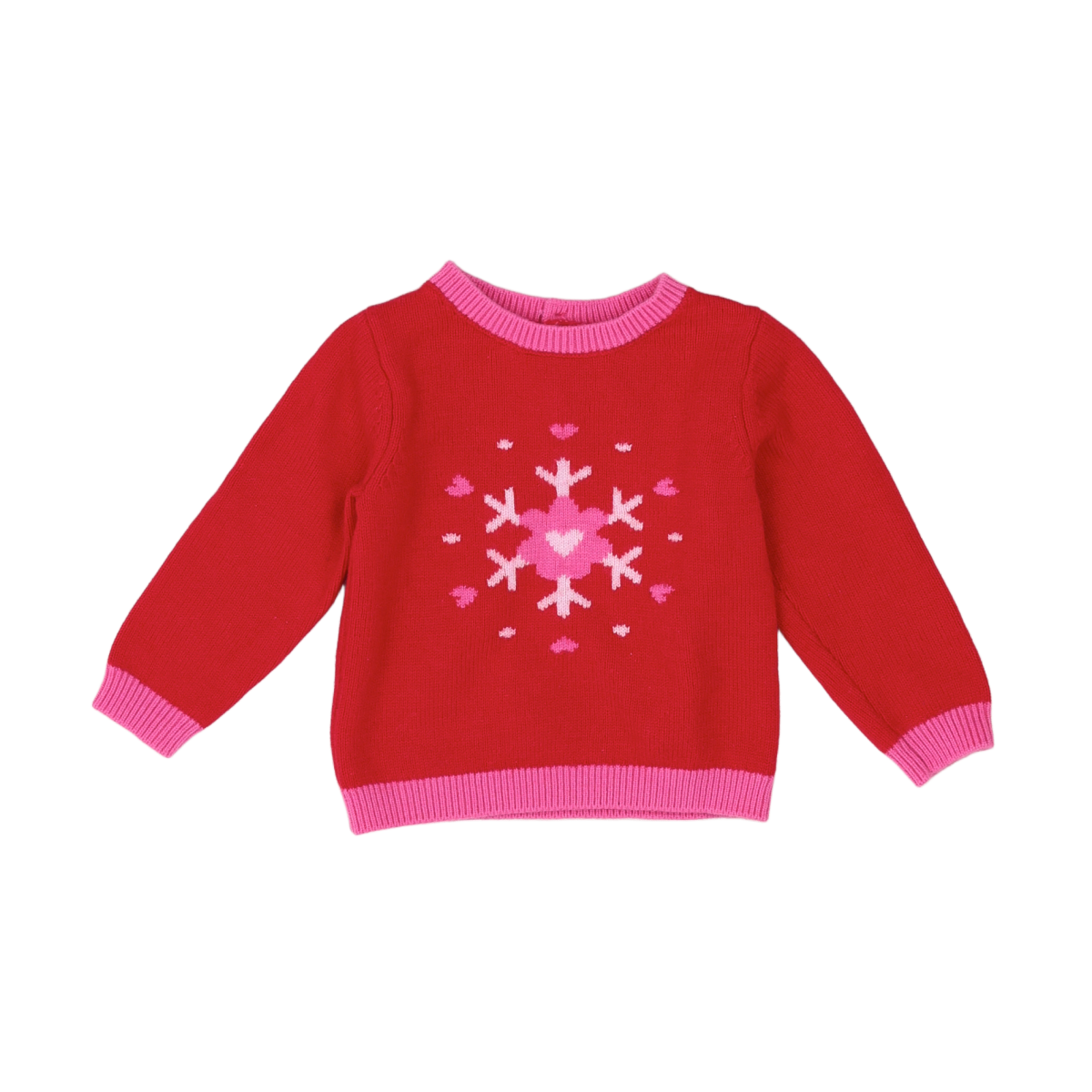 JACADI - PULL - ROUGE, ROSE - 18 MOIS