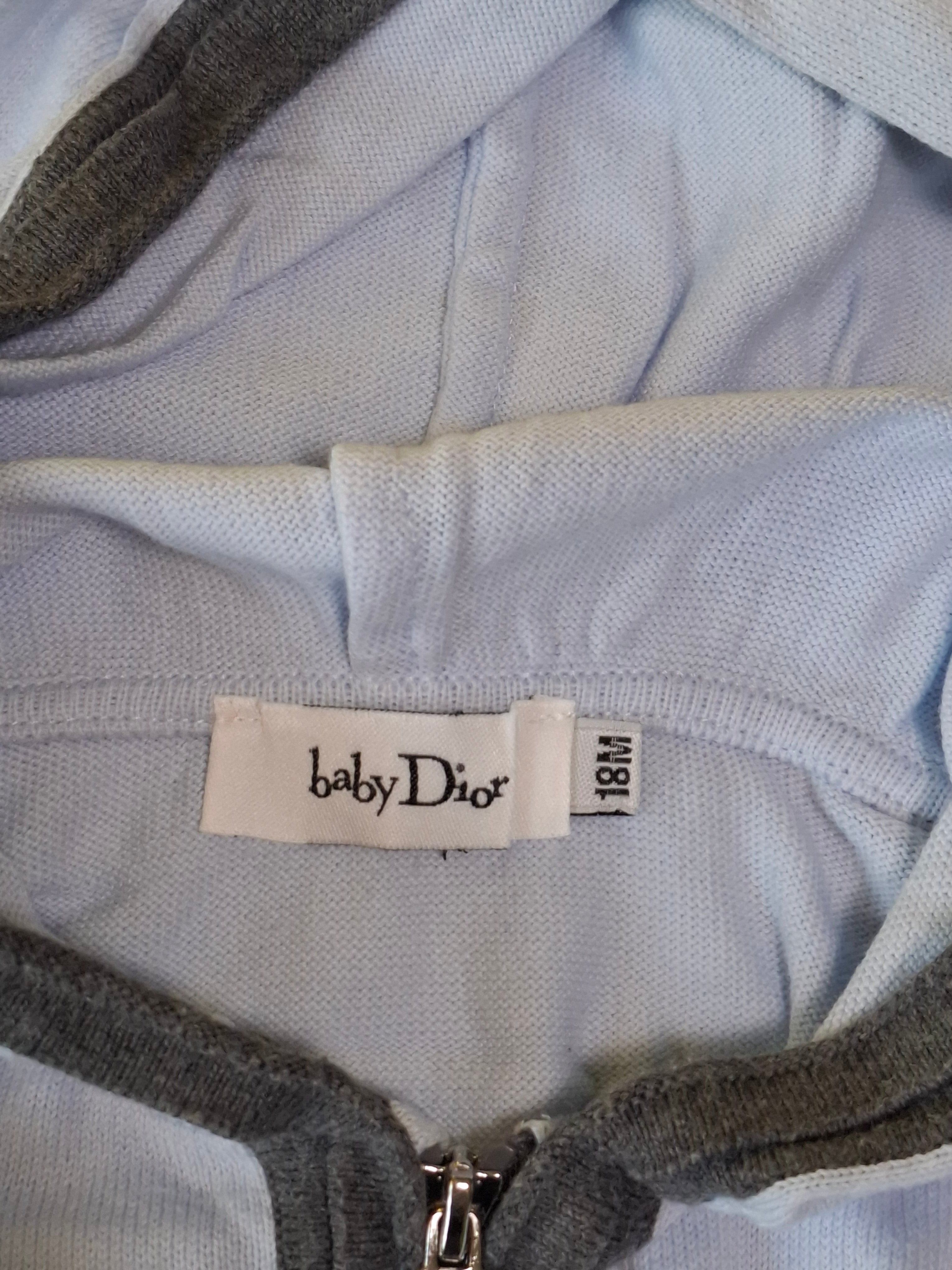 BABY DIOR – STRICKJACKE – BLAU, GRAU – 18 MONATE