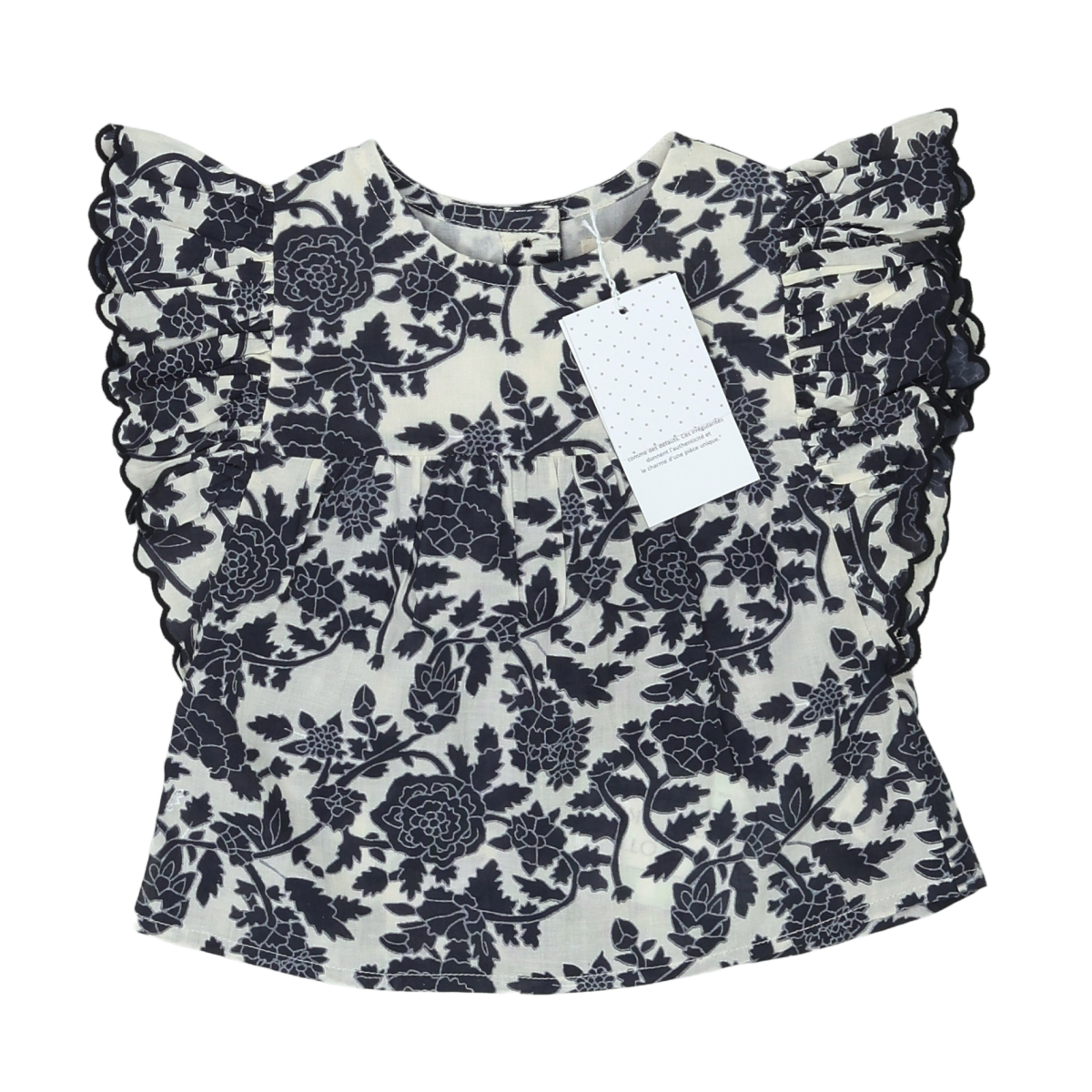 LOUIS LOUISE - BLOUSE - NOIR, BLANC - 6 MOIS