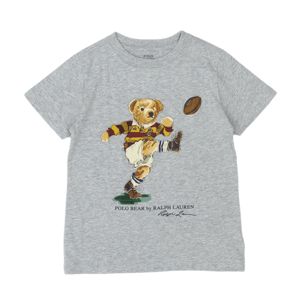 RALPH LAUREN - T-SHIRT - GRAY - 5 YEARS