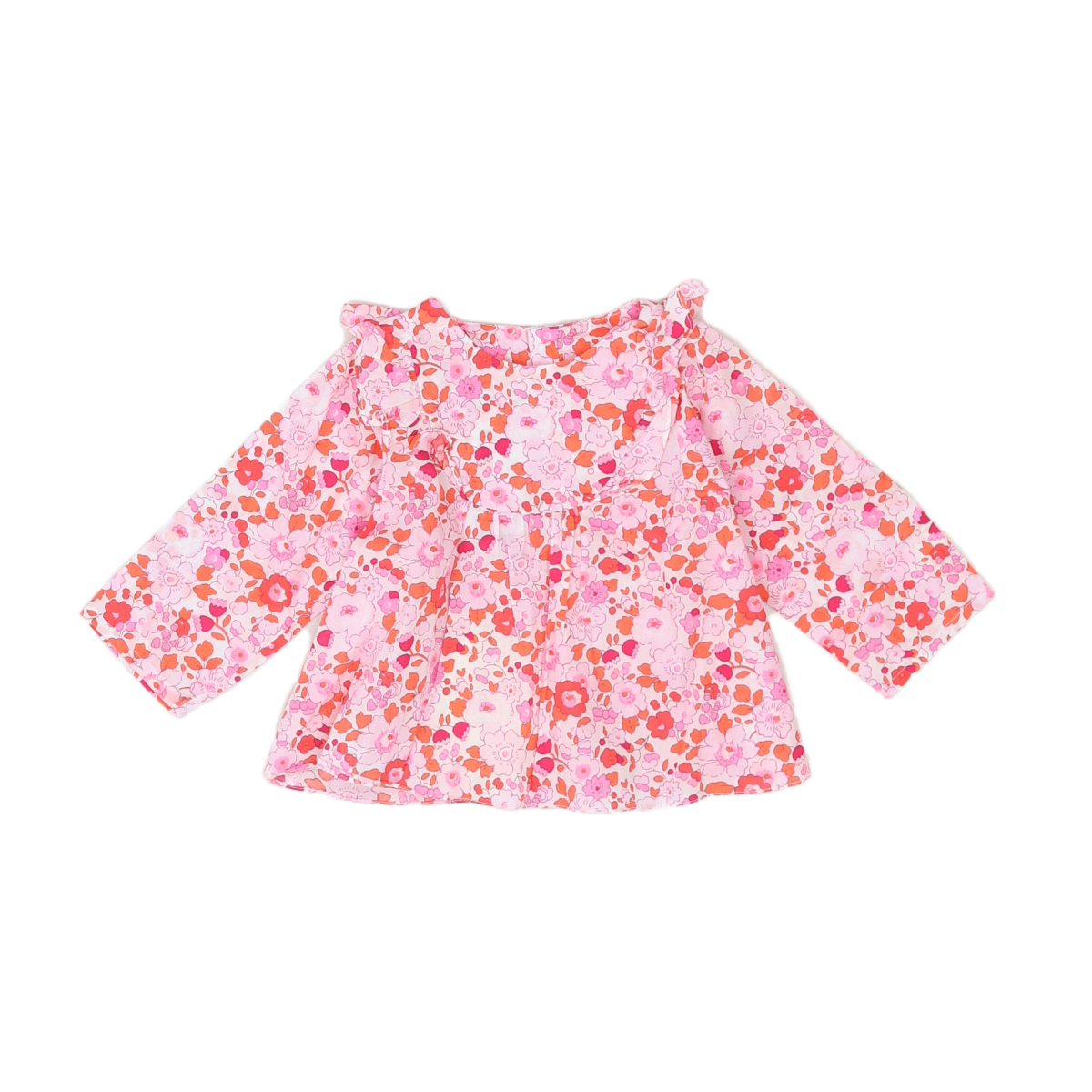 JACADI - BLOUSE - ROSE - 6 MOIS