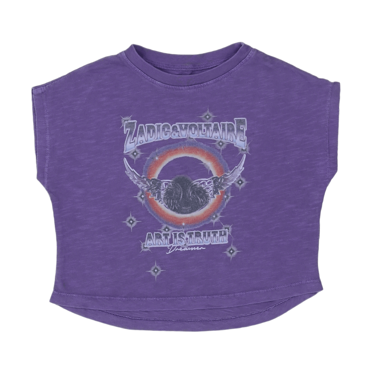 ZADIG & VOLTAIRE - T-SHIRT - VIOLET - 6 ANS