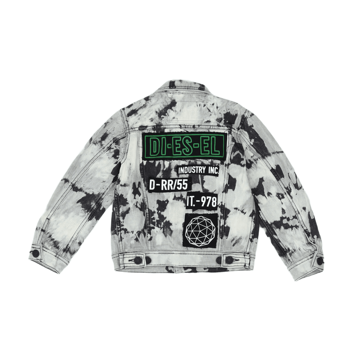 DIESEL - VESTE EN JEAN - GRIS, NOIR - 4 ANS