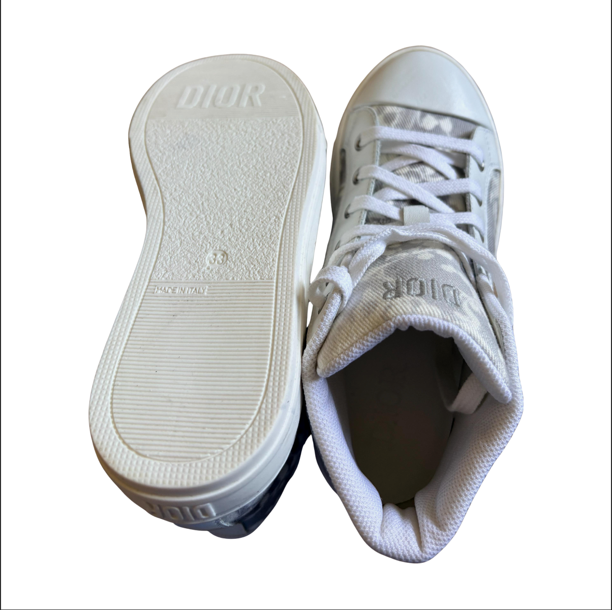 DIOR - BASKETS - GRIS, BLANC - 33