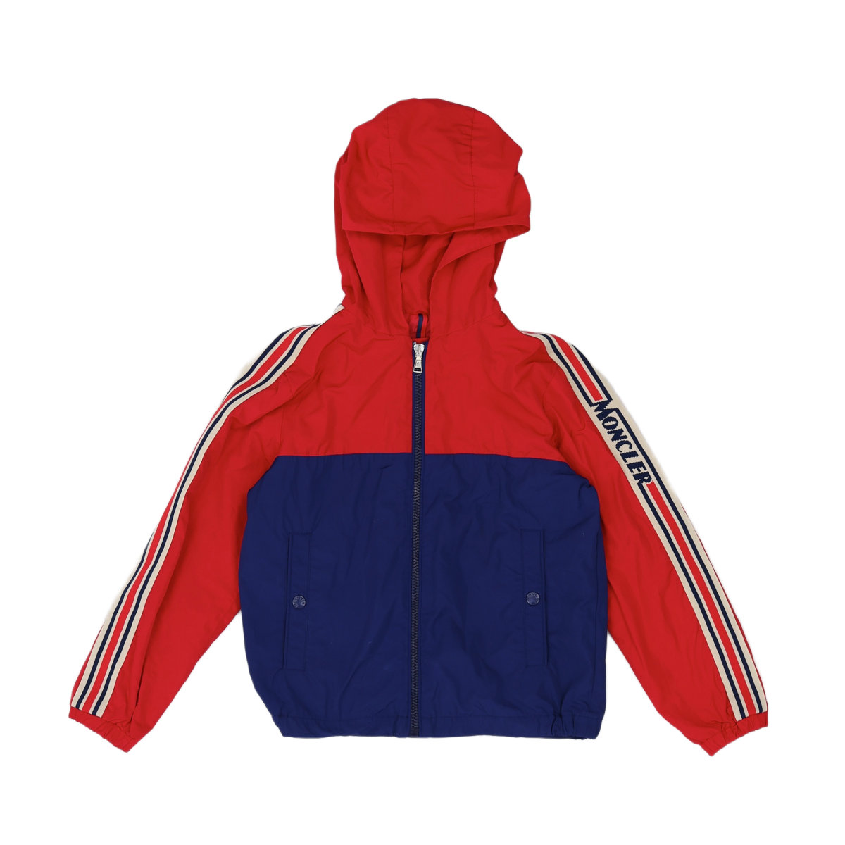 MONCLER - IMPERMÉABLE - ROUGE, BLEU - 10 ANS