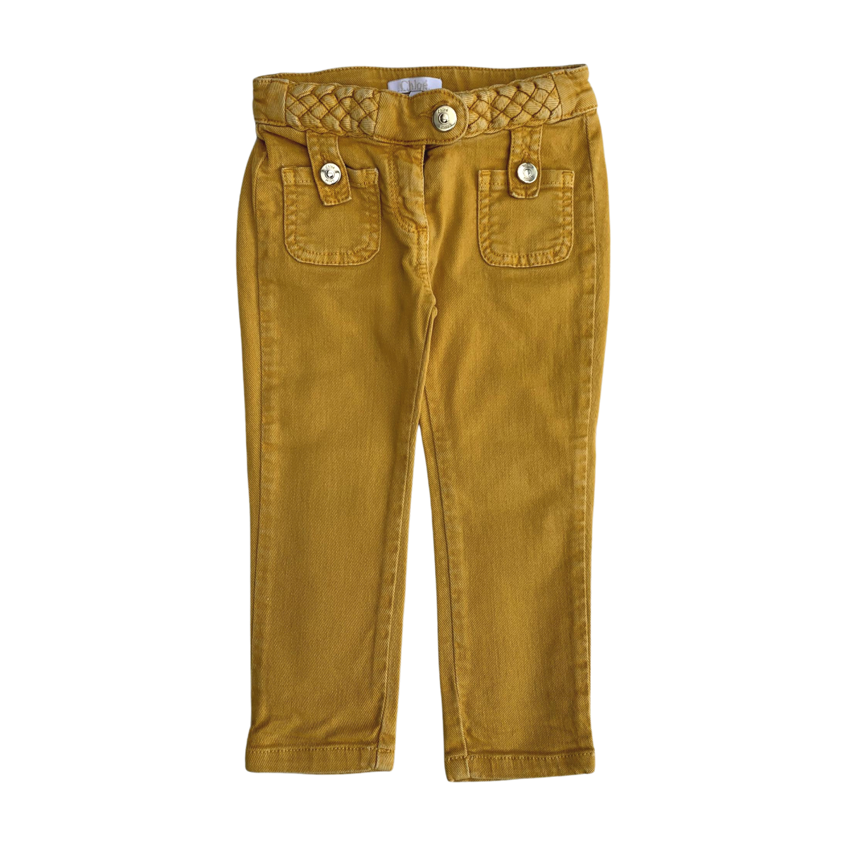 CHLOÉ - PANTALON - ORANGE, JAUNE - 3 ANS