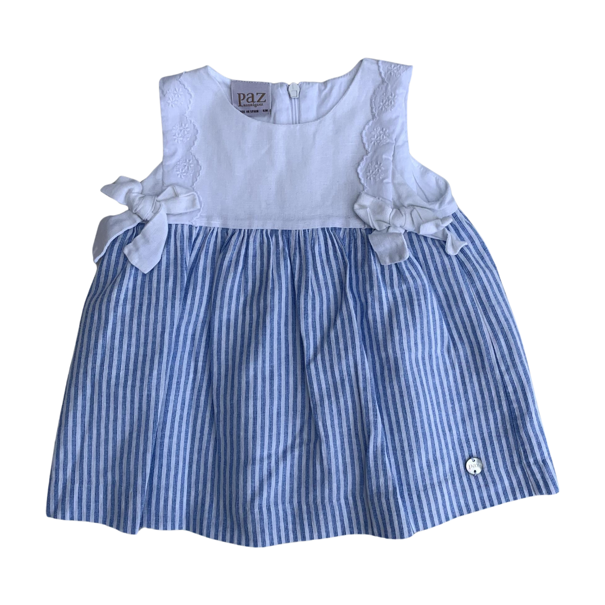 PAZ RODRIGUEZ - ROBE - BLEU, BLANC - 6 MOIS