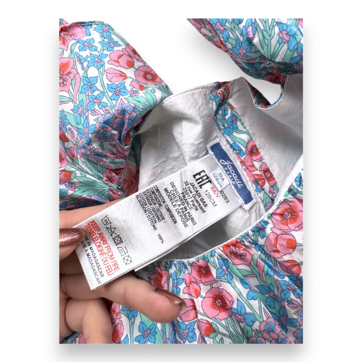 JACADI - BLUSE - MEHRFARBIG - 8 JAHRE