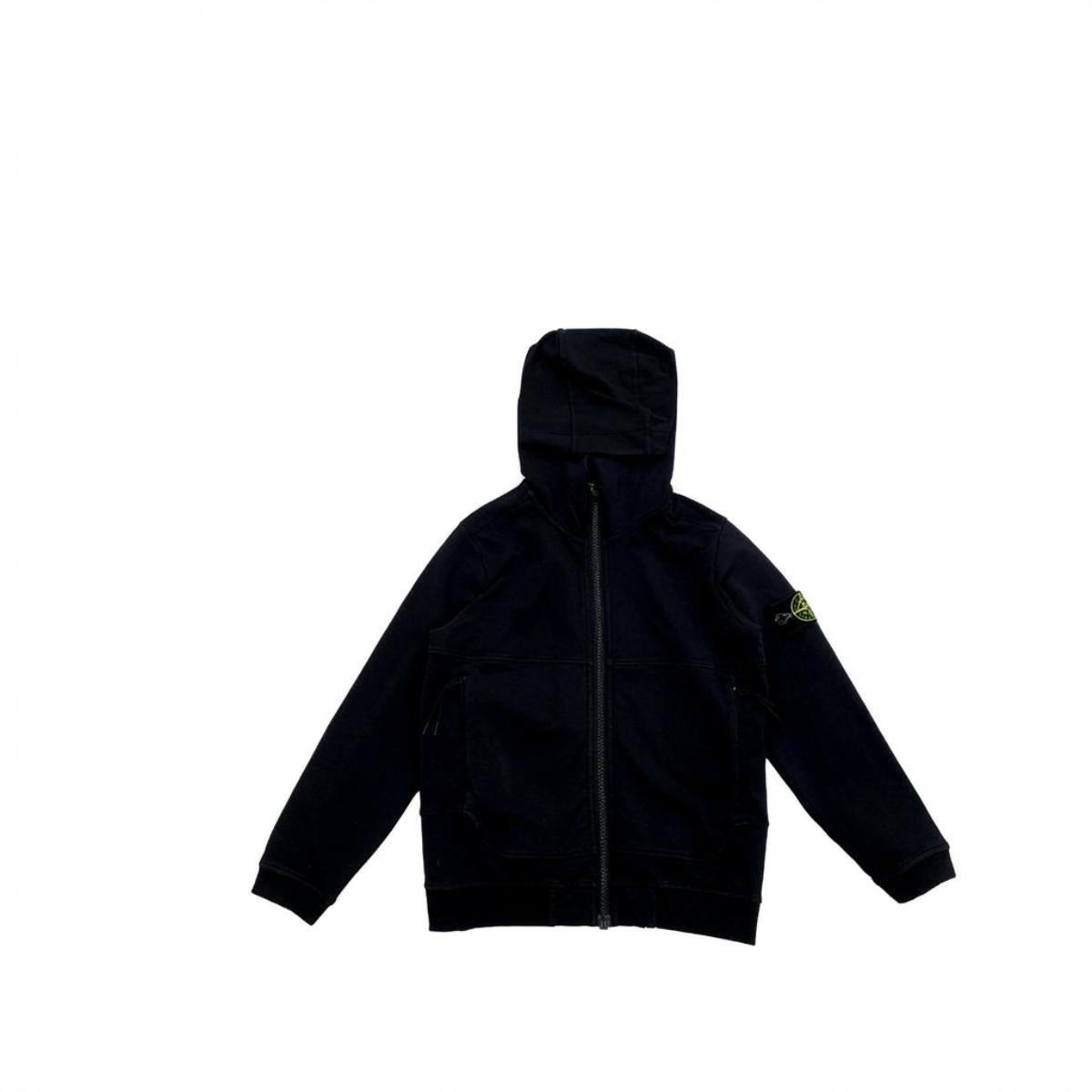 STONE ISLAND - CARDIGAN - NOIR - 5 ANS