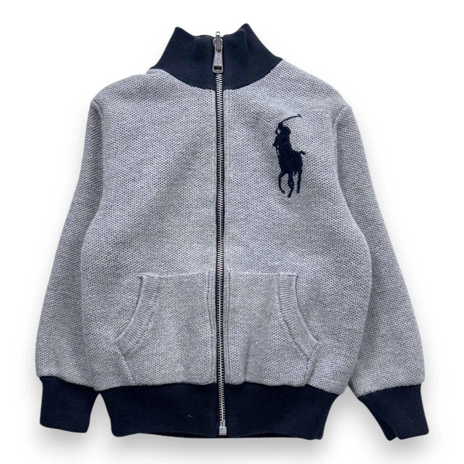 RALPH LAUREN - WESTE - GRAU, BLAU - 4 JAHRE