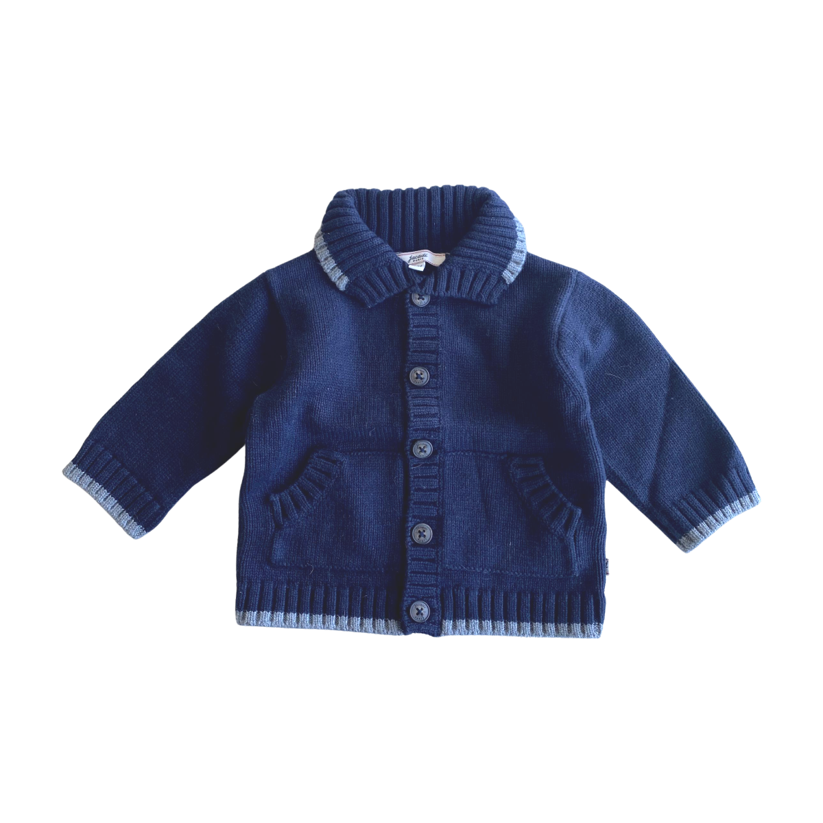 JACADI - CARDIGAN - BLEU - 6 MOIS