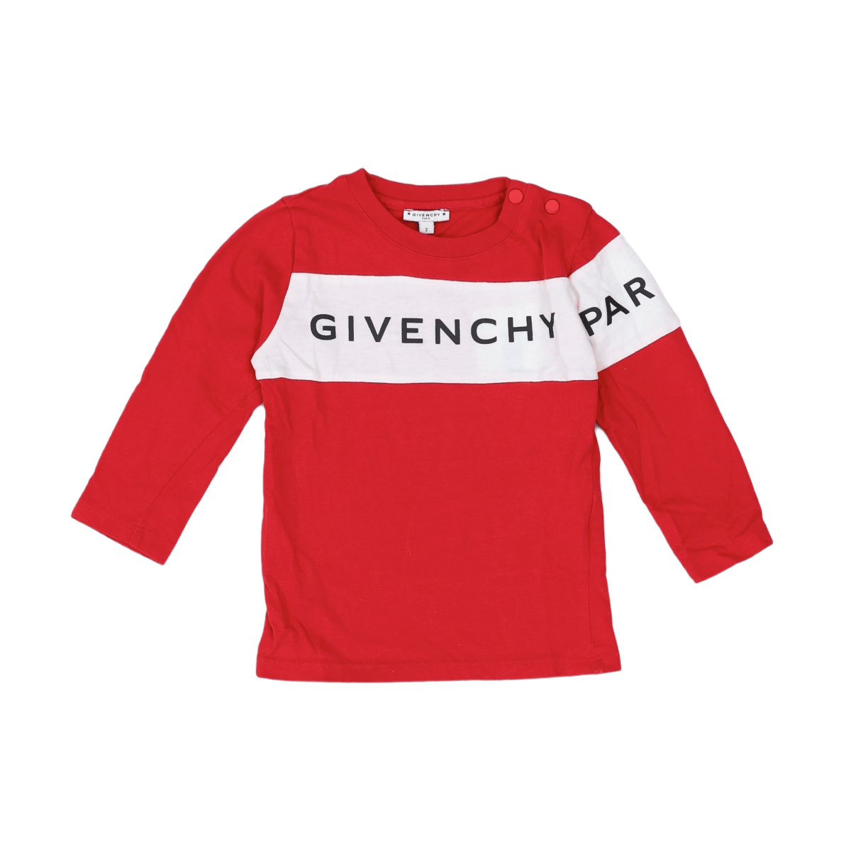 GIVENCHY – T-SHIRT – ROT, WEIß – 24 MONATE