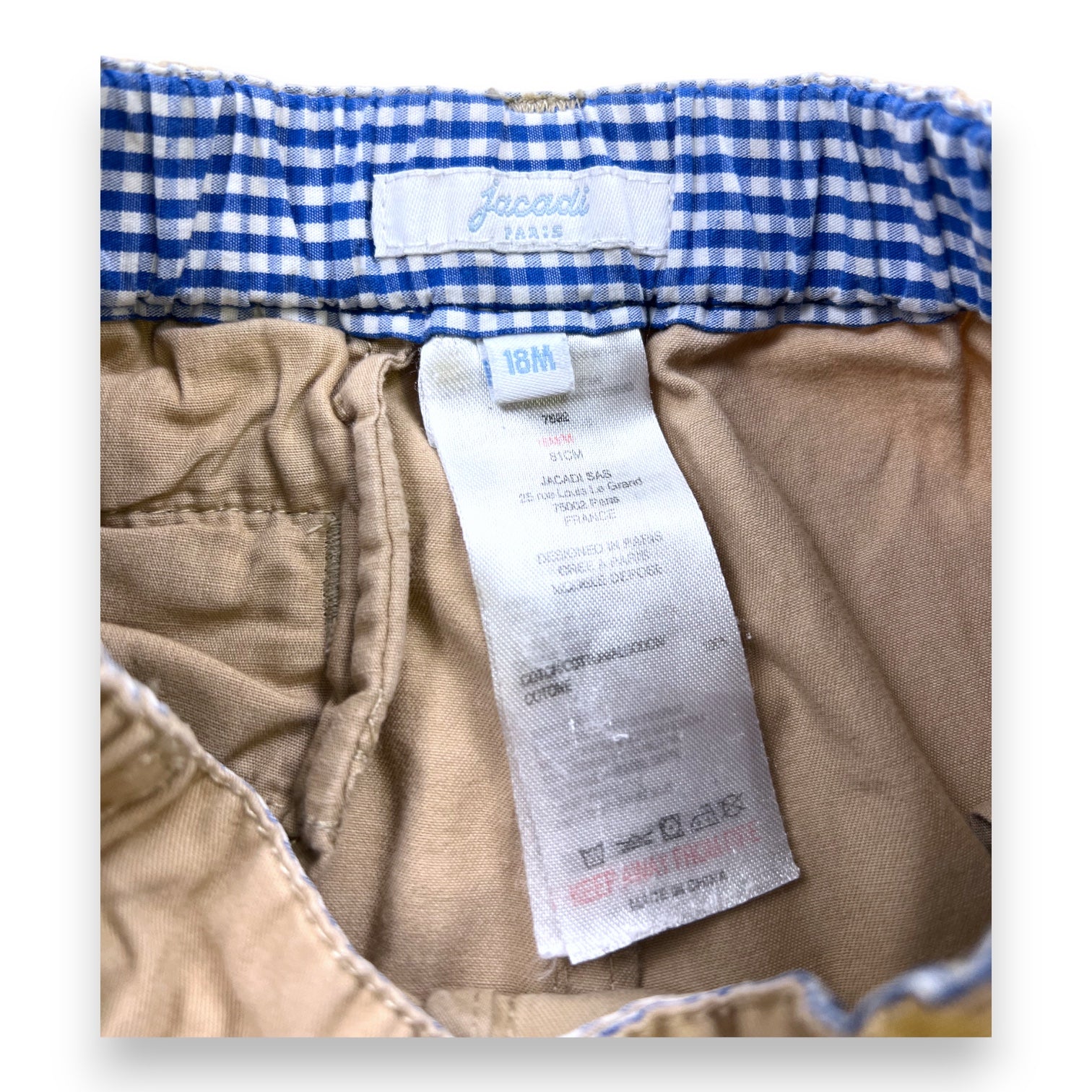 JACADI - HOSEN - BEIGE - 18 MONATE