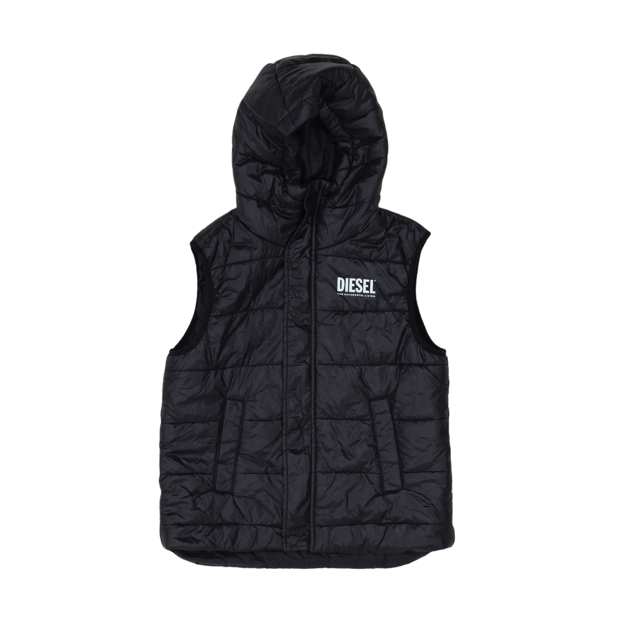 DIESEL - BLOUSON SANS MANCHE - NOIR - 10 ANS