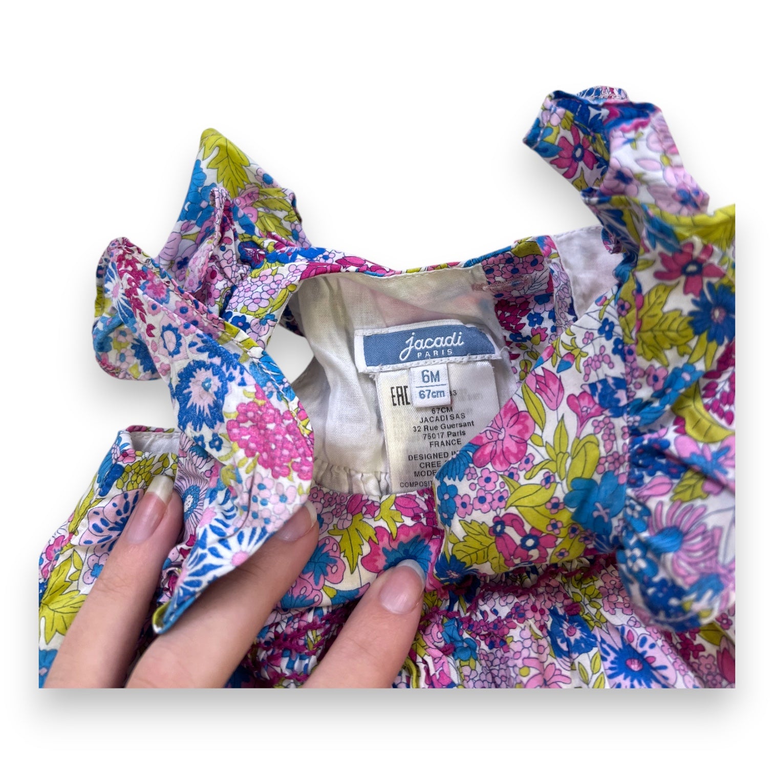 JACADI - KLEID - MEHRFARBIG - 6 MONATE