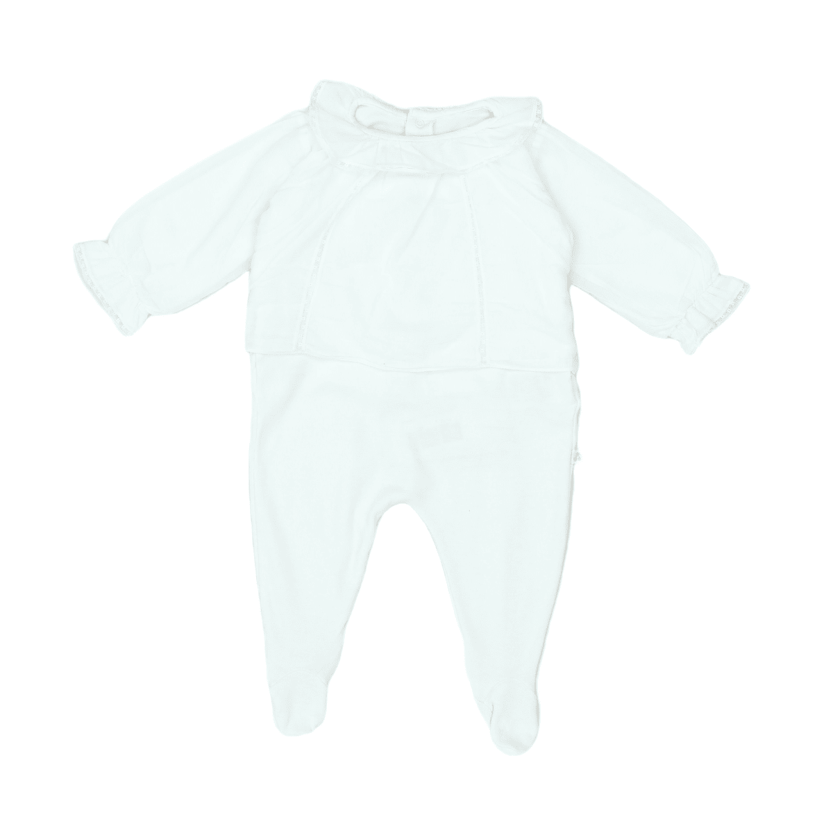 BONPOINT - PAJAMAS - WHITE - 3 MONTHS