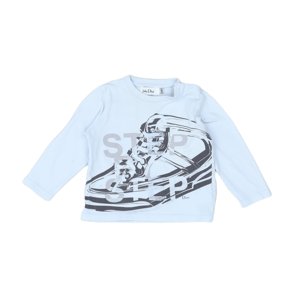 BABY DIOR - T-SHIRT - BLUE, GREY - 12 MONTHS