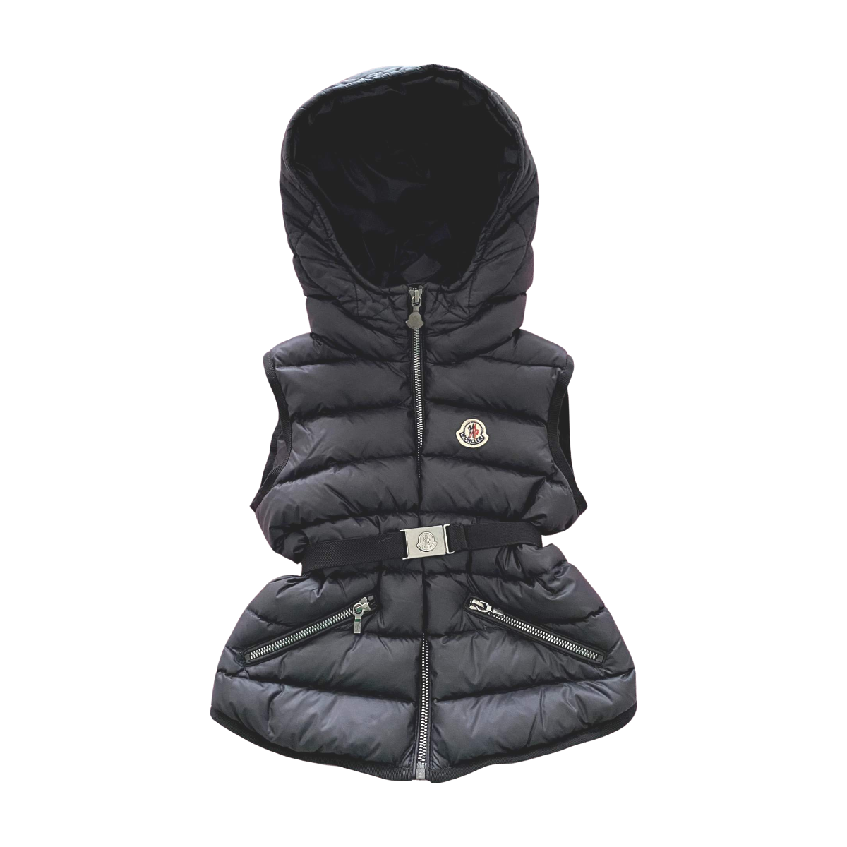 MONCLER - BLOUSON SANS MANCHE - NOIR - 6 ANS