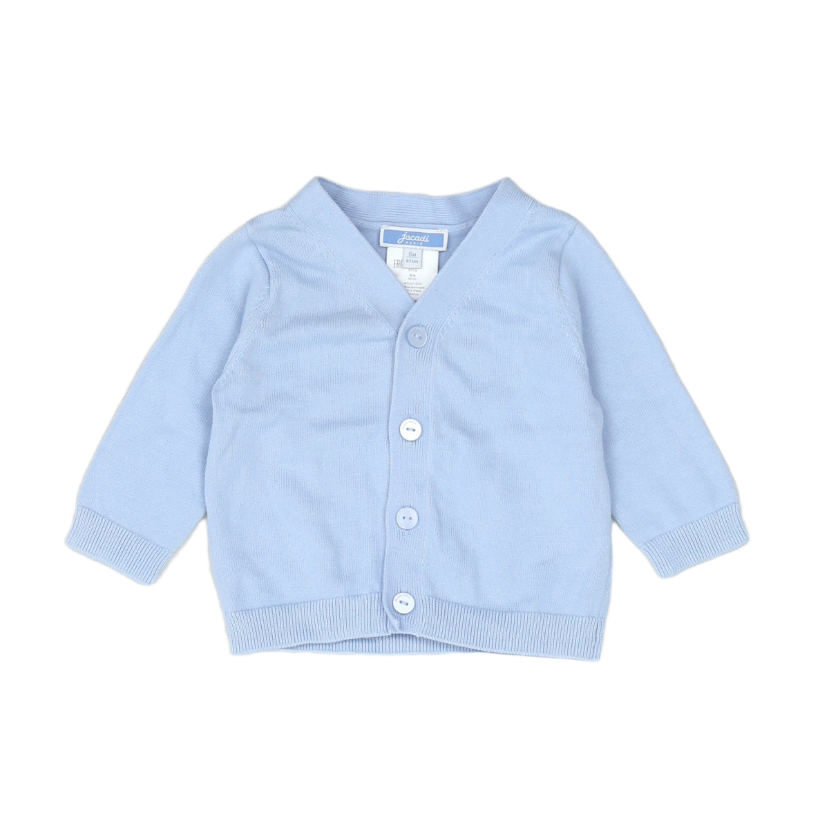 JACADI - CARDIGAN - BLEU - 6 MOIS
