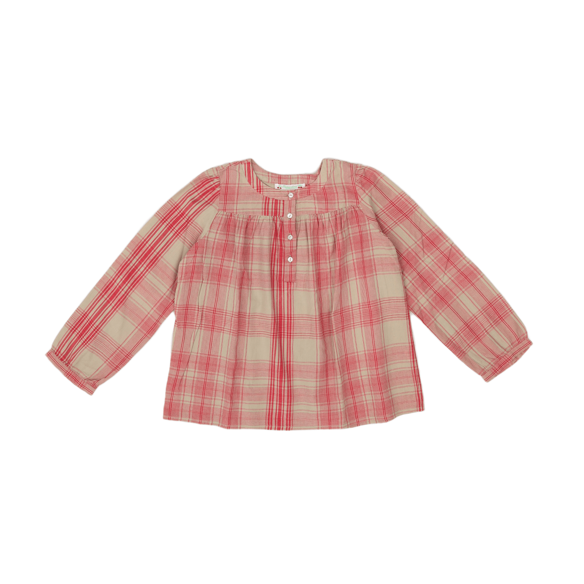 BONPOINT - HEMD - ROT, BEIGE - 8 JAHRE