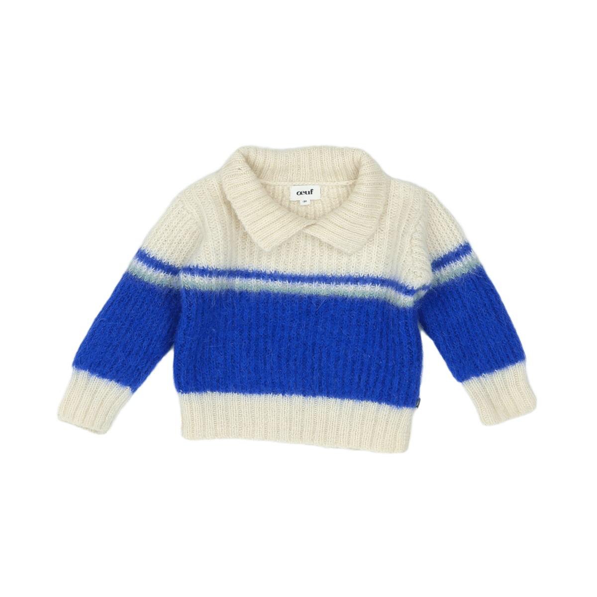 OEUF NYC - PULLOVER - BEIGE, BLAU - 12 MONATE
