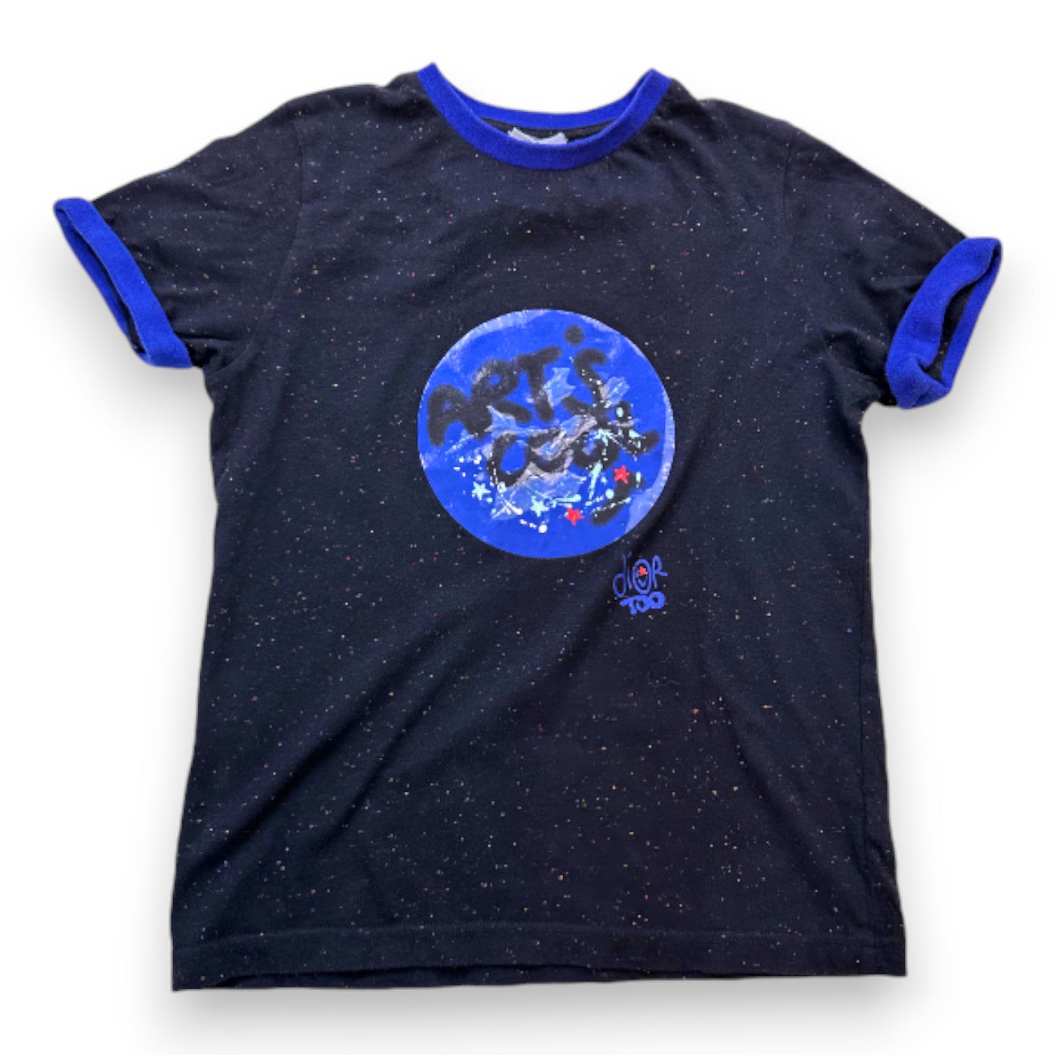 DIOR - BLACK, BLUE T-SHIRT - 10 YEARS
