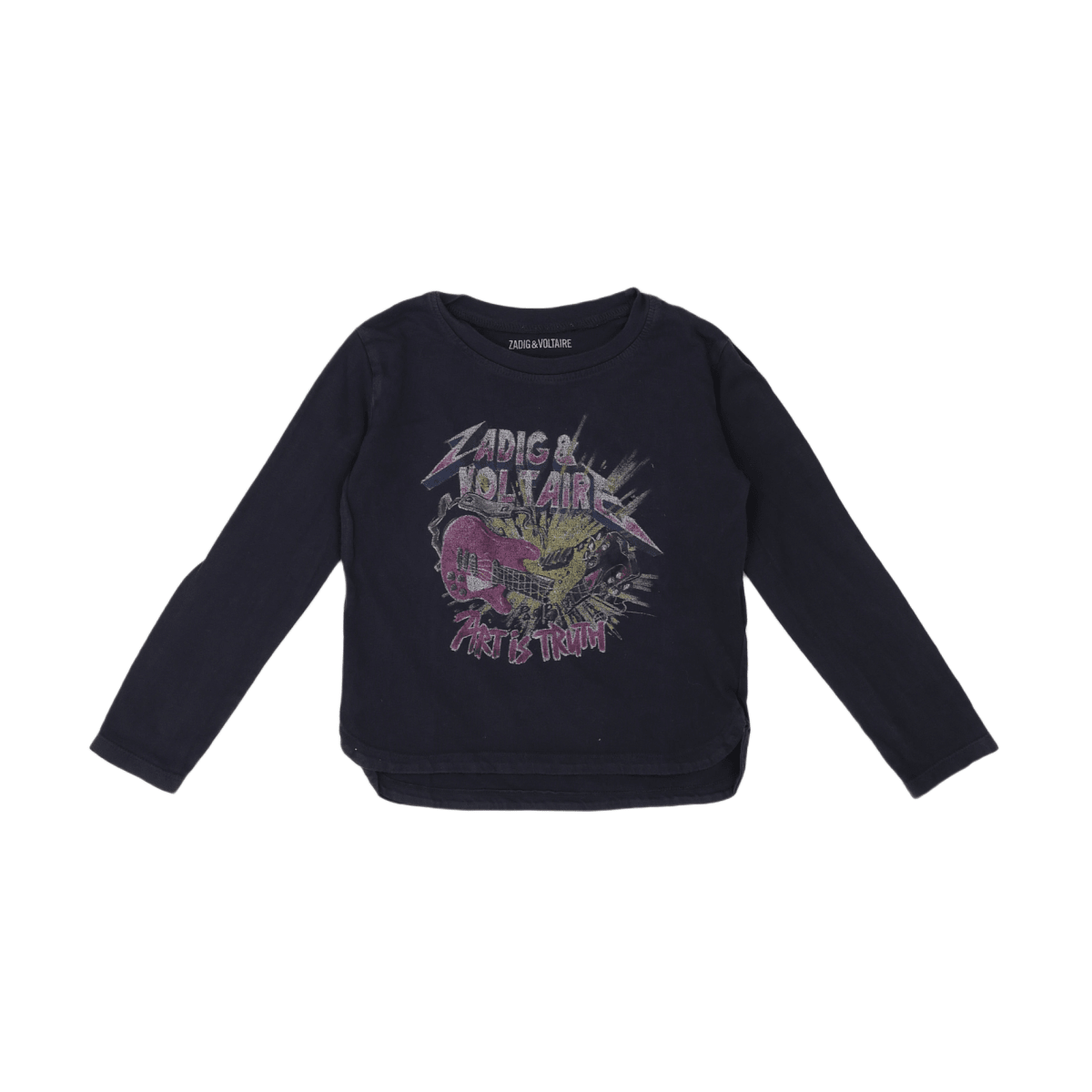 ZADIG & VOLTAIRE - T-SHIRT - GRIS - 6 ANS