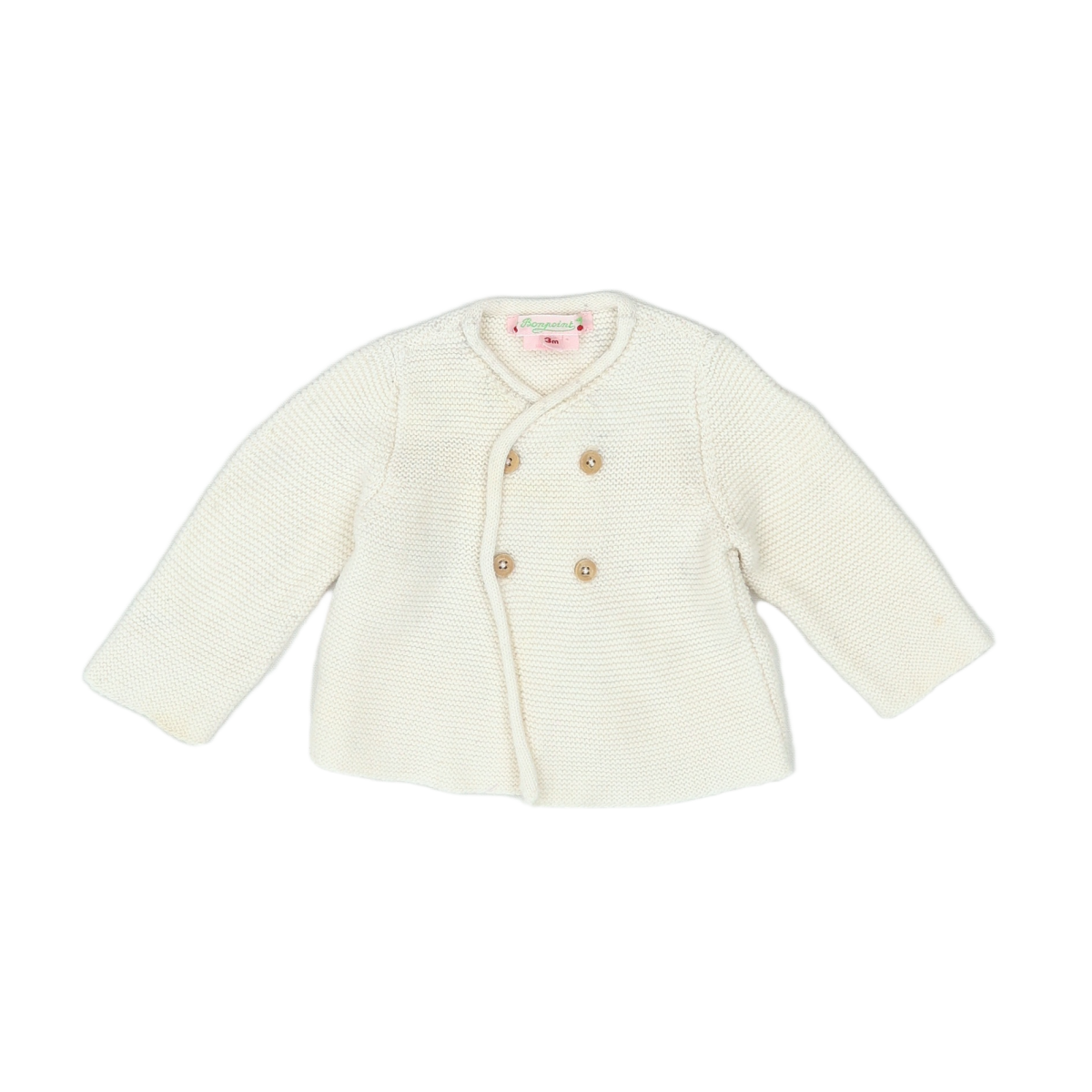 BONPOINT - CARDIGAN - BLANC - 3 MOIS