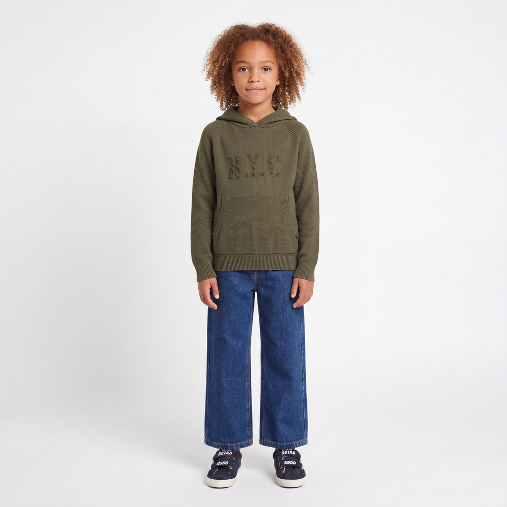 IKKS - PULL - VERT - 8 ANS