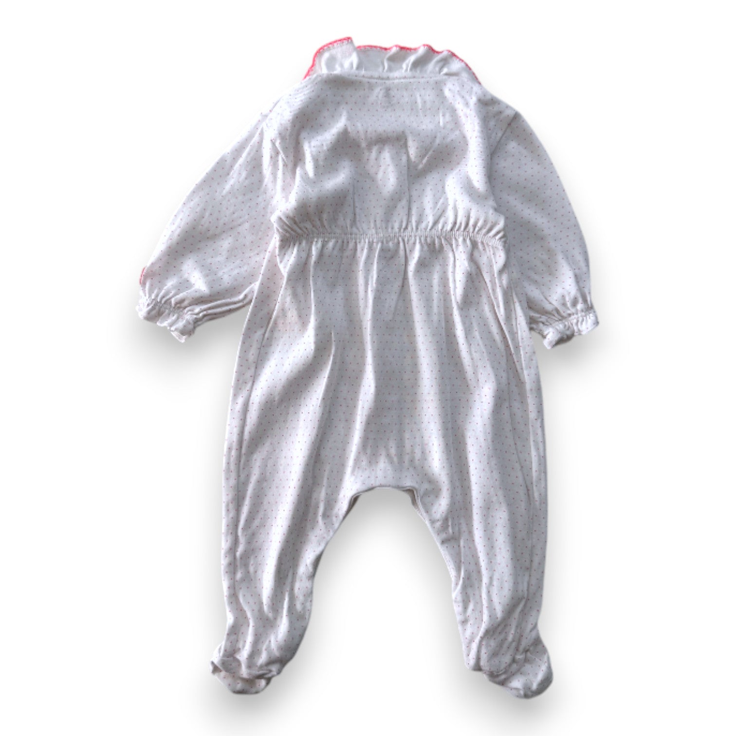 LITTLE BOAT - PAJAMAS - WHITE, PINK - 3 MONTHS