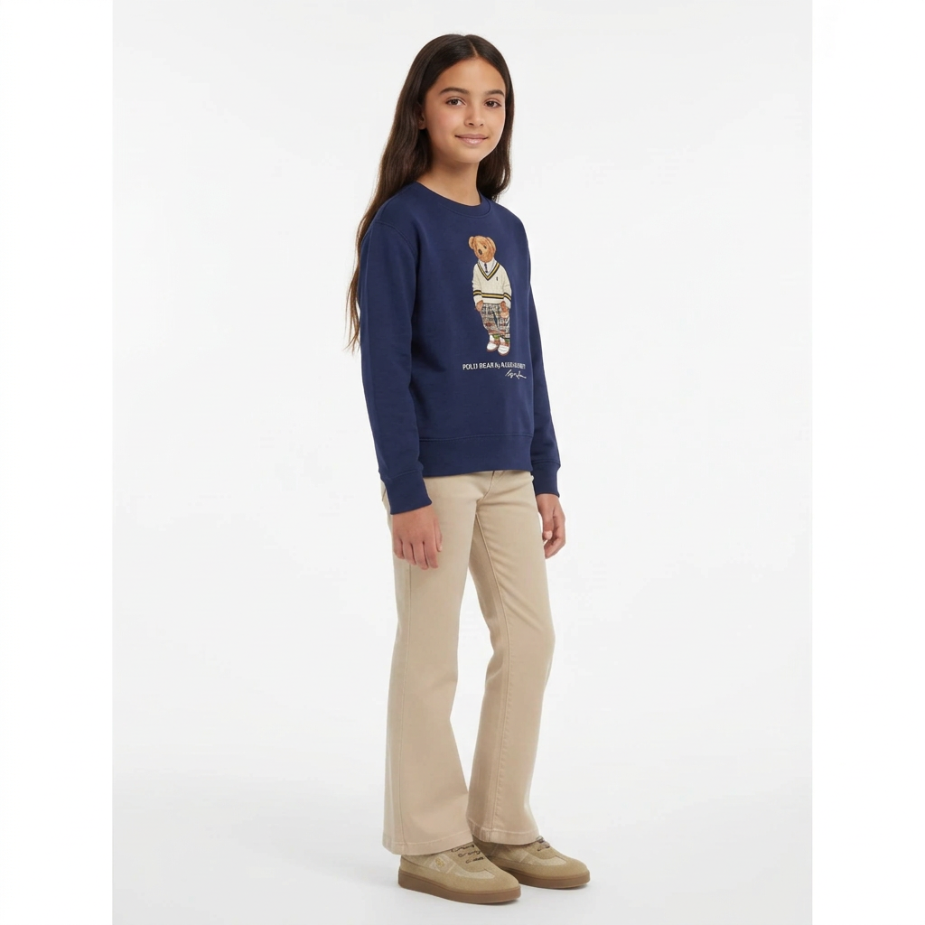 RALPH LAUREN - SWEAT - BLEU - 7 ANS