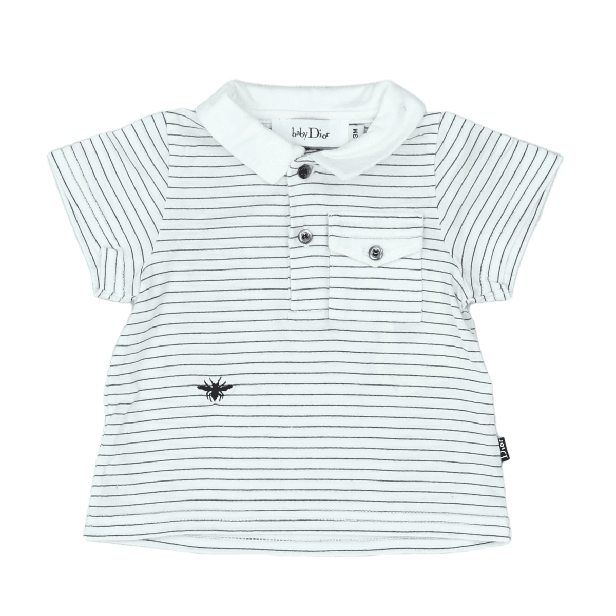 BABY DIOR - POLO - BLANC, NOIR - 3 MOIS
