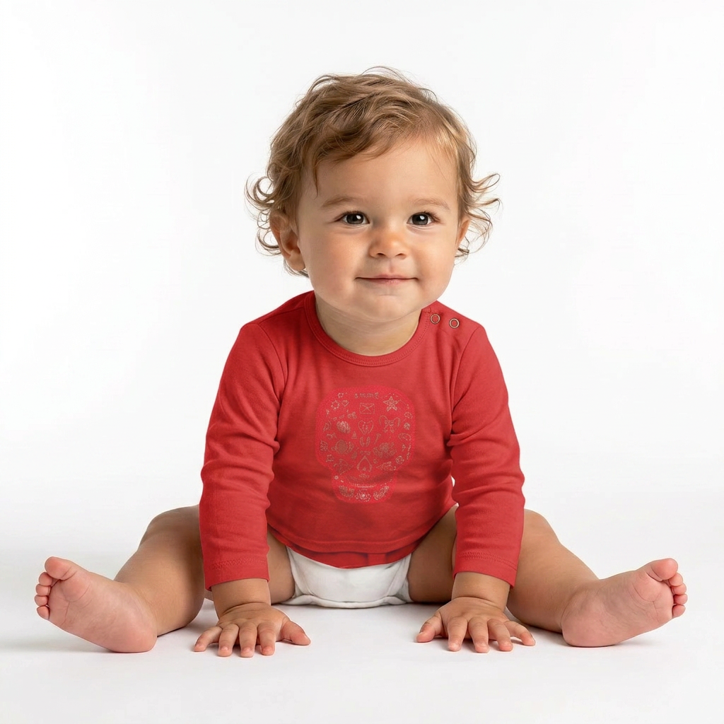 IKKS - Red skull pattern T-shirt - 6 months